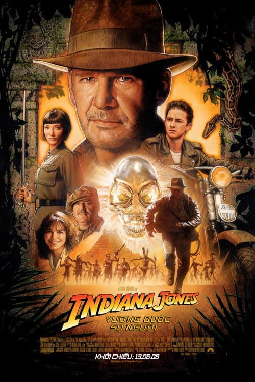 Poster phim Indiana Jones và Vương Quốc Sọ Người