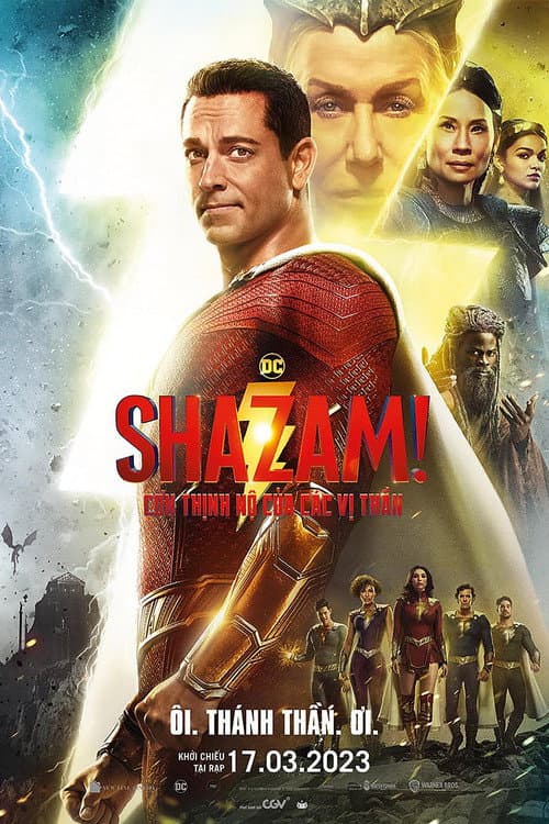Poster phim Shazam! Cơn Thịnh Nộ Của Các Vị Thần
