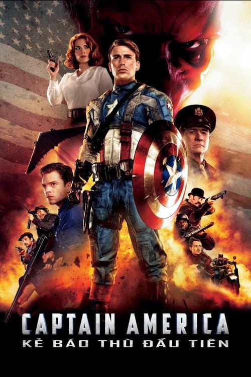Poster phim Captain America: Kẻ Báo Thù Đầu Tiên