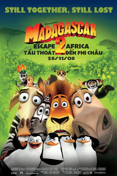 Poster phim Madagascar 2: Tẩu Thoát Đến Châu Phi