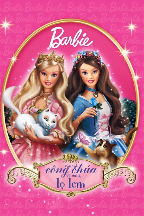 Poster phim Barbie vào vai Công Chúa và Nàng Lọ Lem